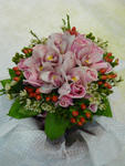 Wedding Bouquet of Cymbidium and Roses - CODE 7106